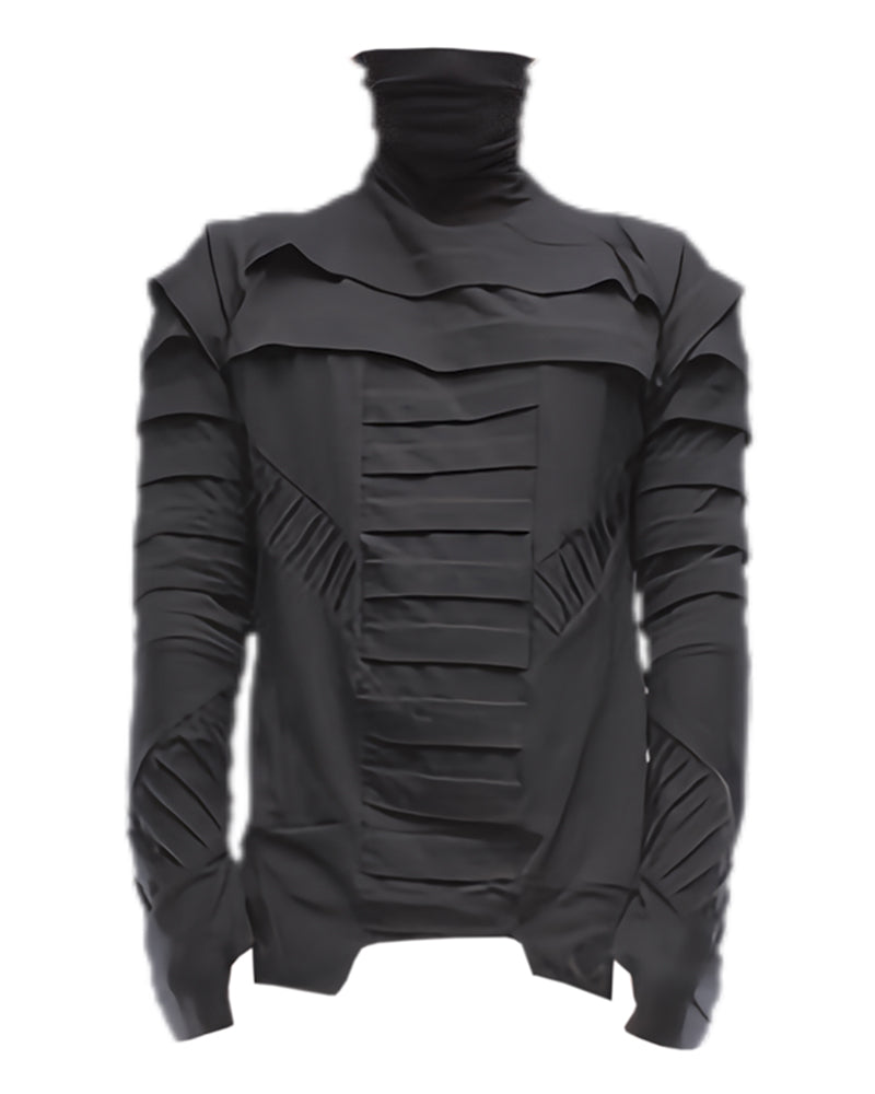 Wasteland Asymmetric Pleated Ninja Top
