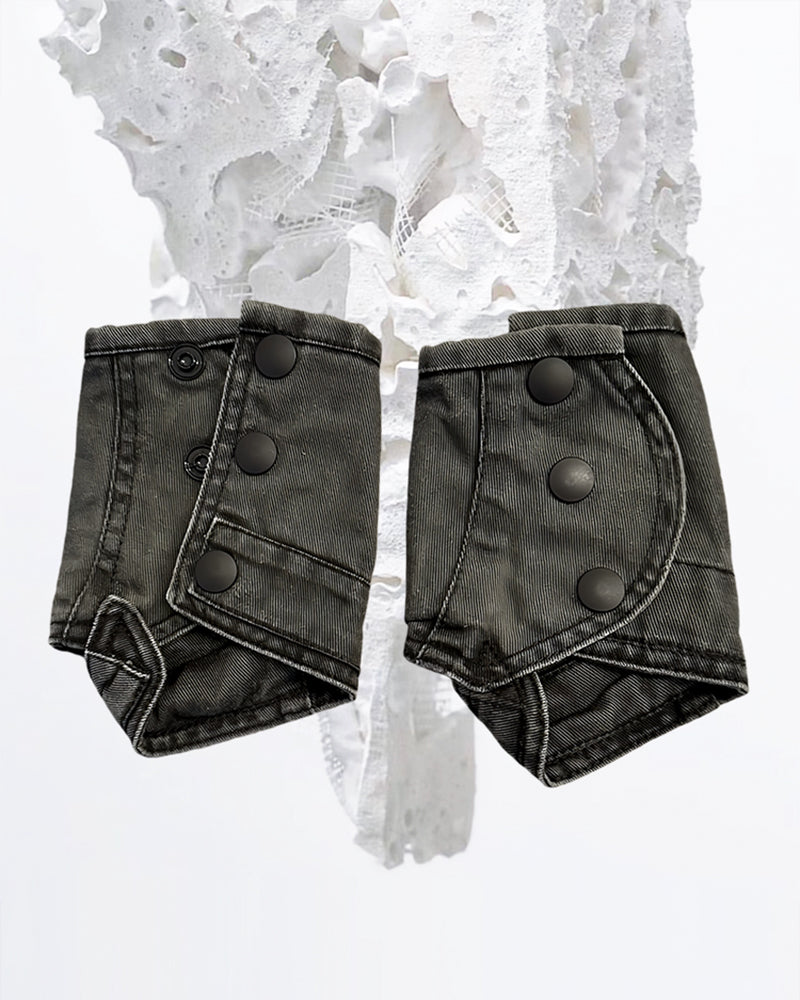 Dune Wasteland Distressed Fingerless Gloves