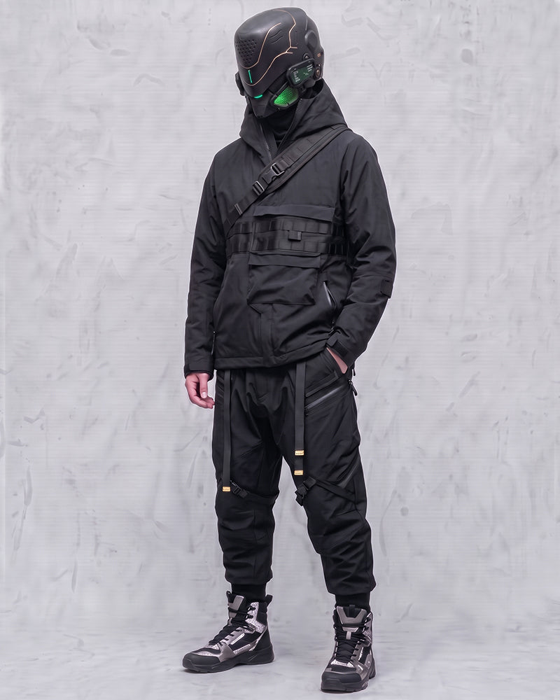 Windproof Hooded Techwear Jacket