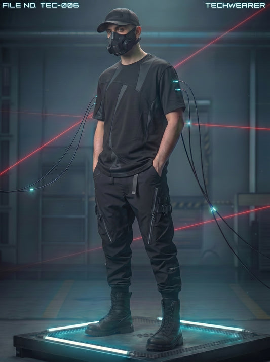 TEC-006｜Cyberpunk Tactical Techwear Set Top / Bottom
