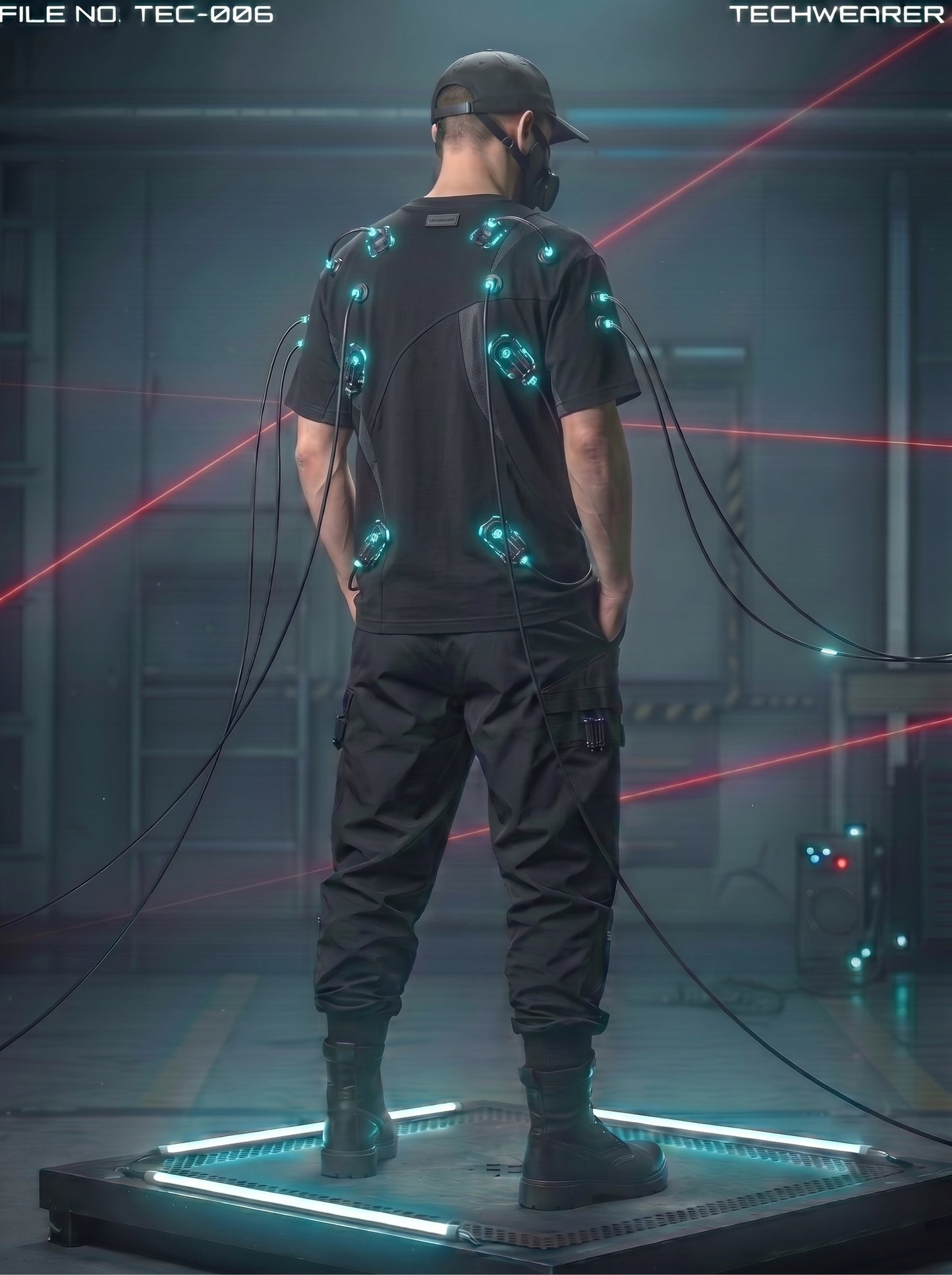 TEC-006｜Cyberpunk Tactical Techwear Set Top / Bottom