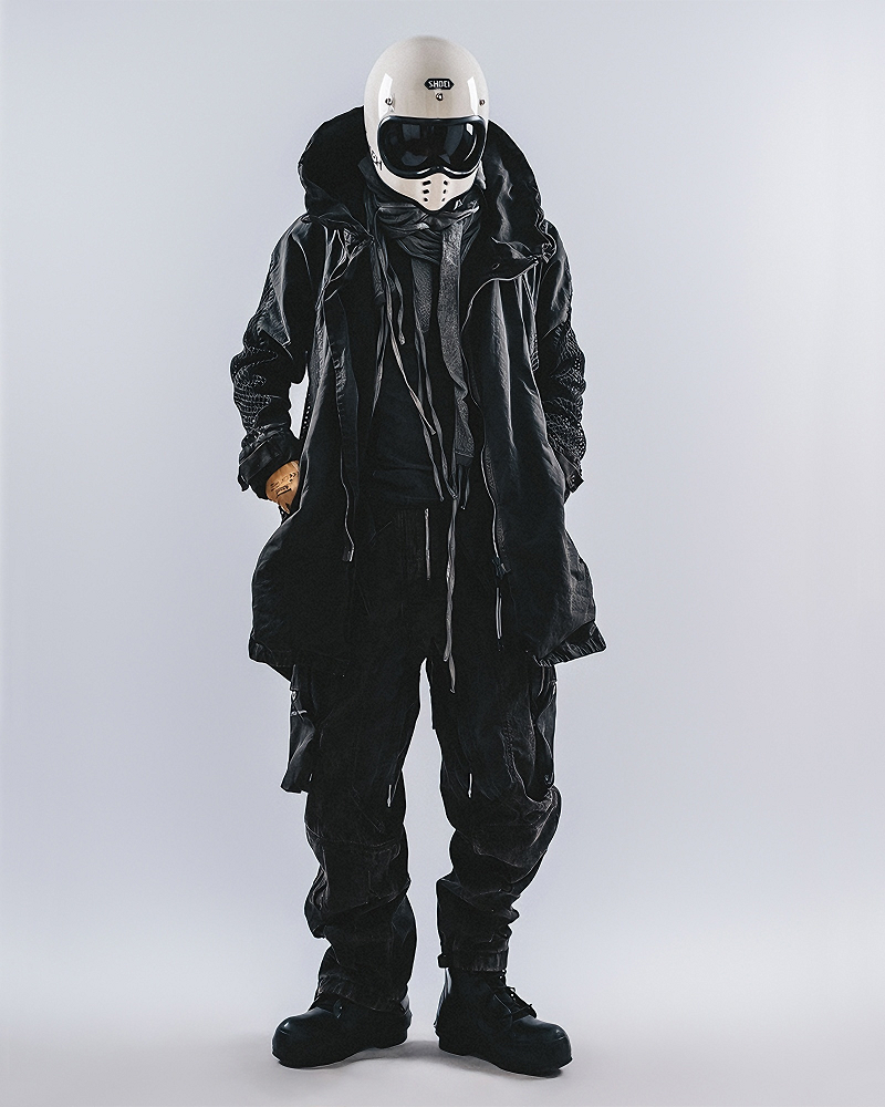 Wasteland Patchwork Distressed Dirty Wash Reversible Jacket