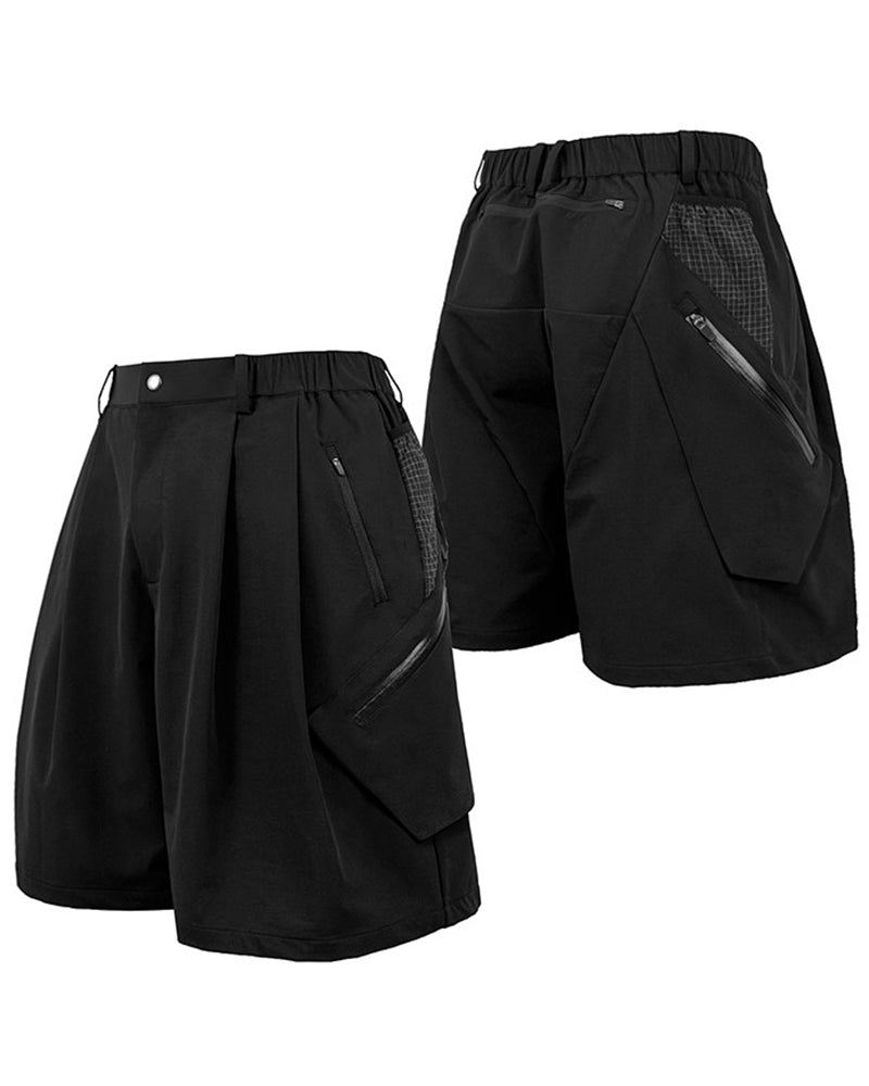 Seven-Pocket Circumferential Tactical Cargo Shorts