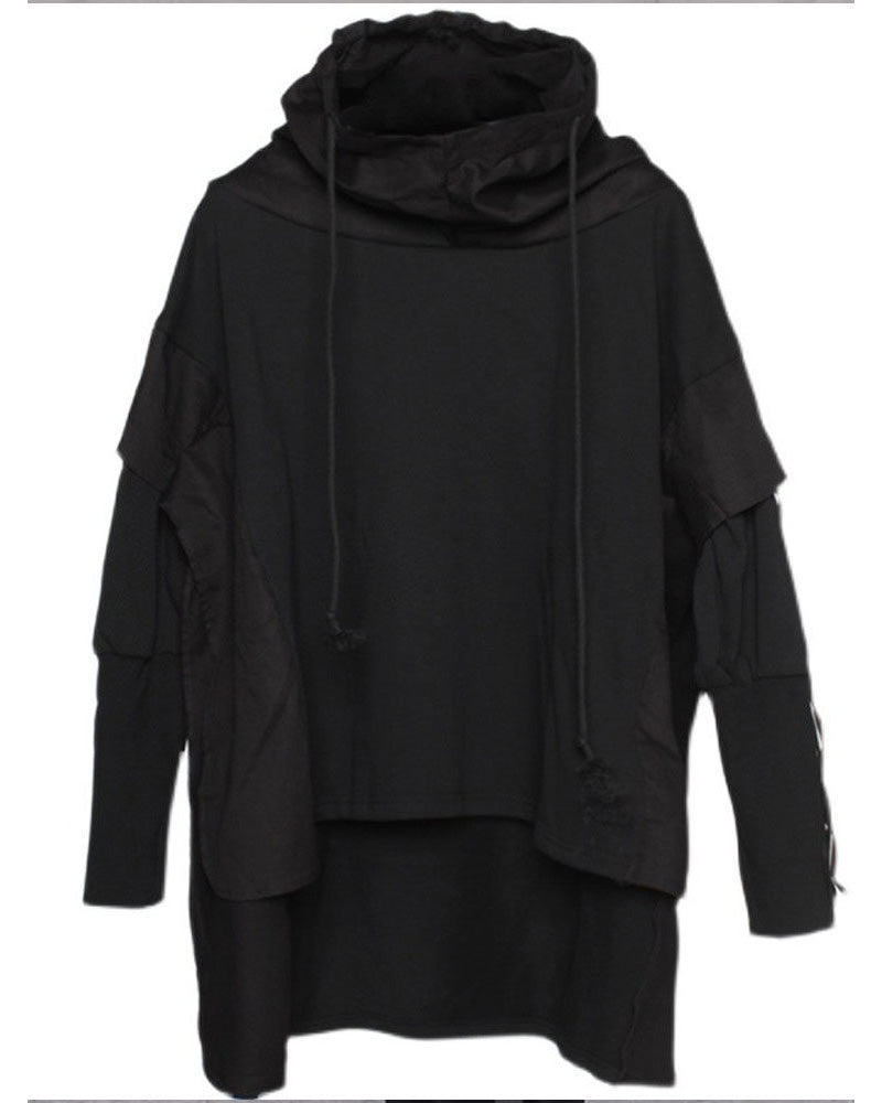 Futuristic Streetwear Ninja Cape Hoodie