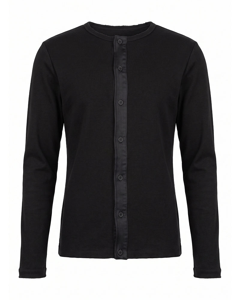 Wasteland Minimal Button-Up Long Sleeve Top
