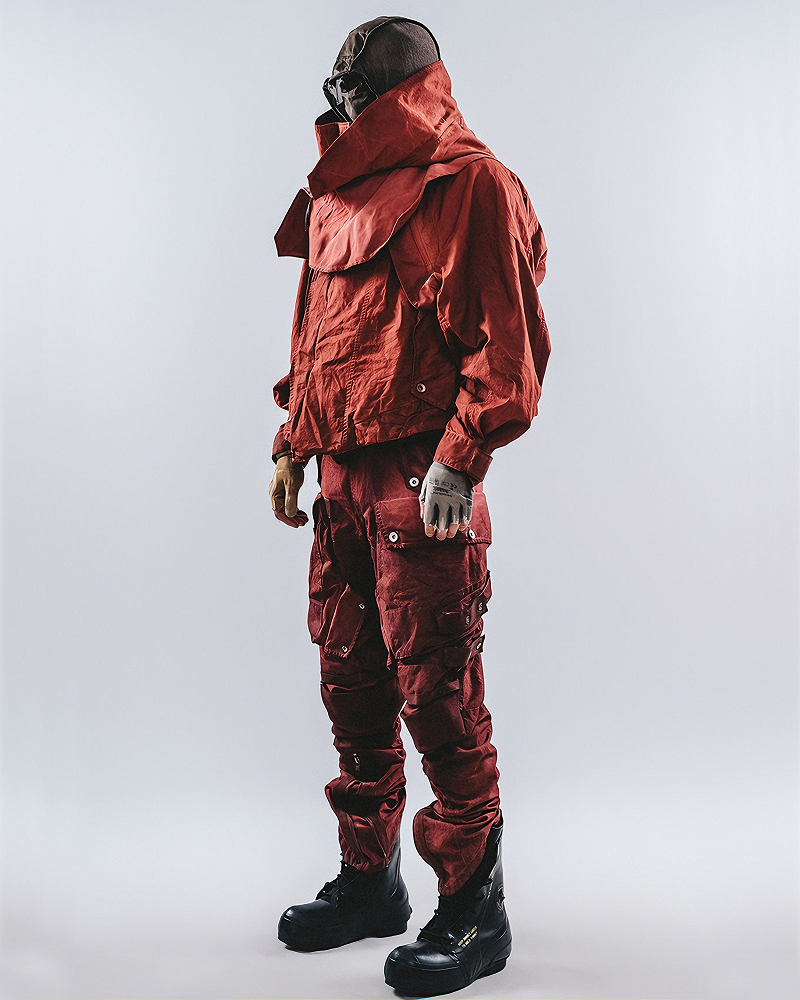 Post-Apocalyptic Patchwork Dirty Wash Jacket