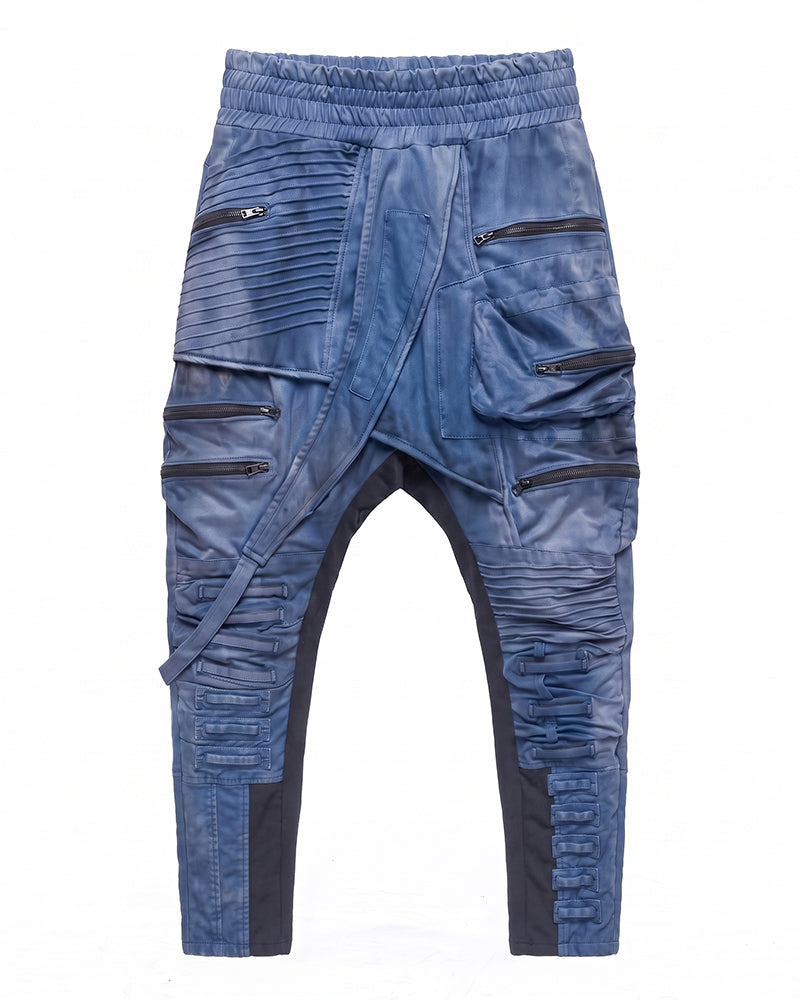 Post‑Apocalyptic Asymmetric Deconstructed Multi-Pocket Pants