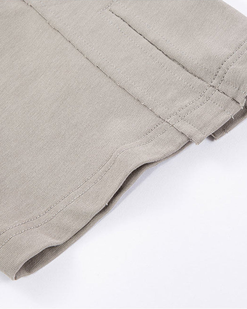 Minimalist Deconstructed Stitch Crewneck T-Shirt