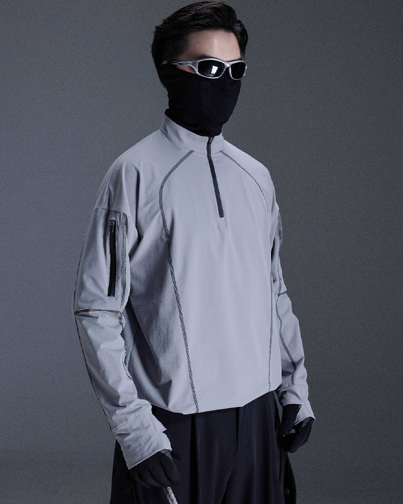 Water-Repellent Hiking Techwear Long-Sleeve Tee