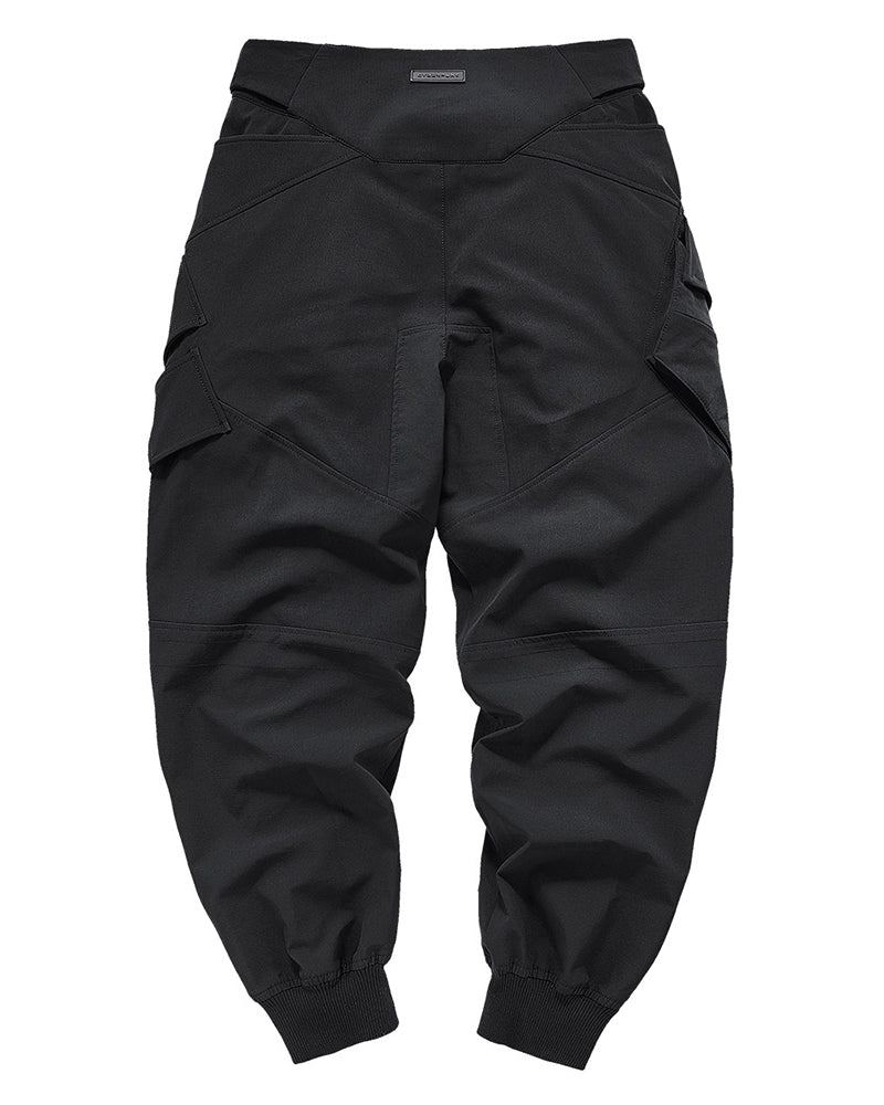 Multi-Pocket Spliced Tactical Casual Pants