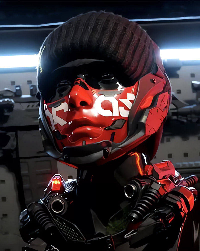 Cyberpunk Cosplay Half Face Mask
