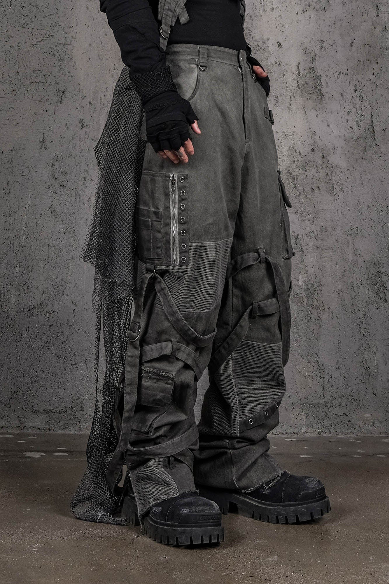 Scavenger Heavyduty Multi-Pockets Striped Cargo