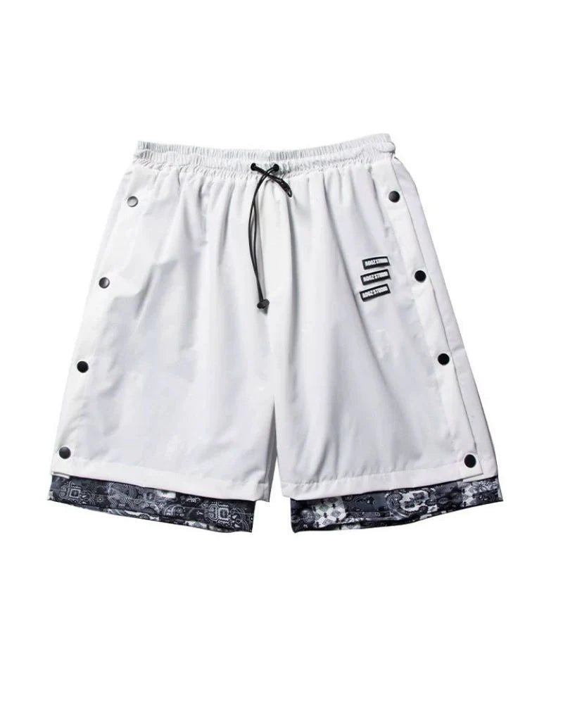 Techwear Patchwork Men Cargo Shorts