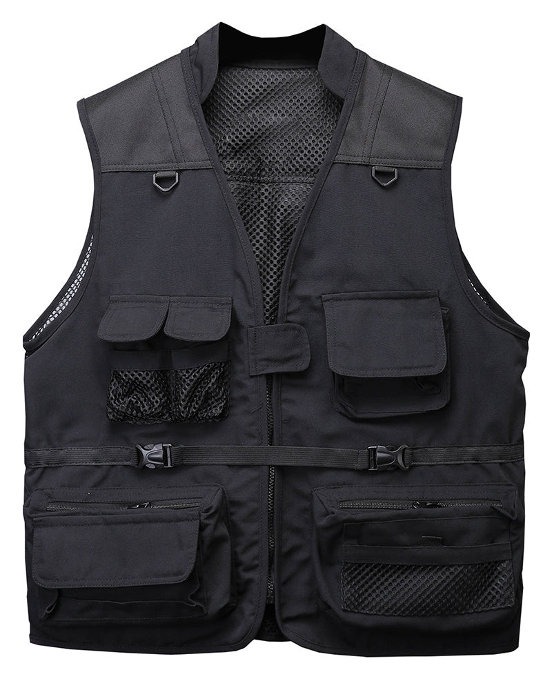 Techwear Utility Multi-Pocket Cargo Vest