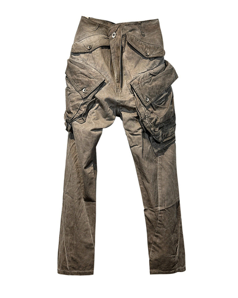 Wasteland Distressed Multi-Pocket Cargo Pants