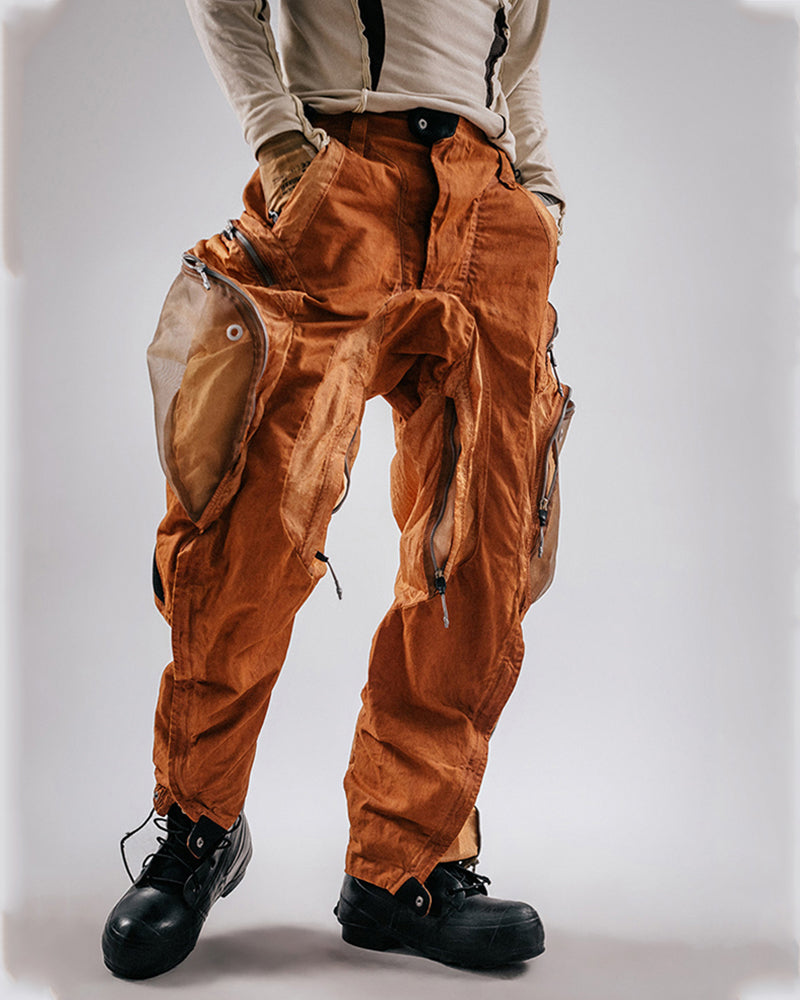 Post-Apocalypti Dune Wasteland Techwear Flight Pants