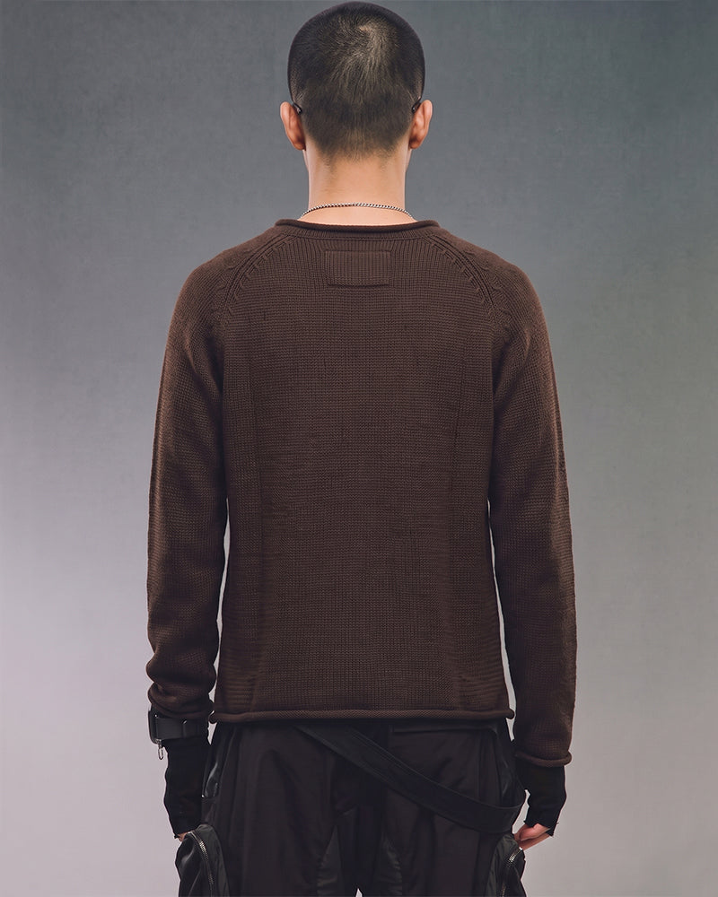 Wasteland Minimal Button Knit Sweater