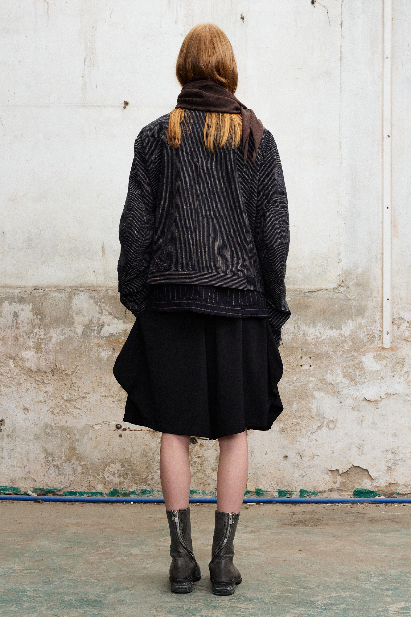 Draped Balloon Pleat Shorts