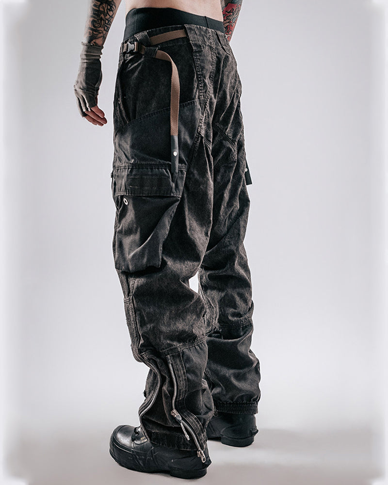 Post-Apocalyptic Distressed Wasteland Tactical Cargo Pants