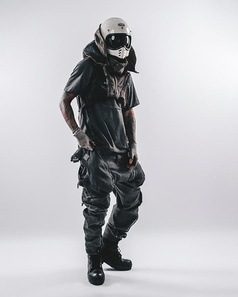 Post-Apocalyptic Acid-Wash Deconstructed T-Shirt
