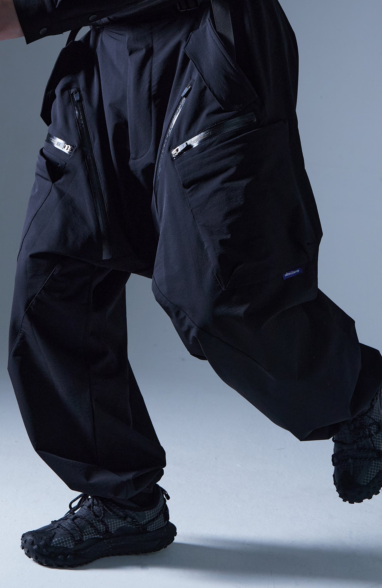 Techwear Drop-Crotch Trousers