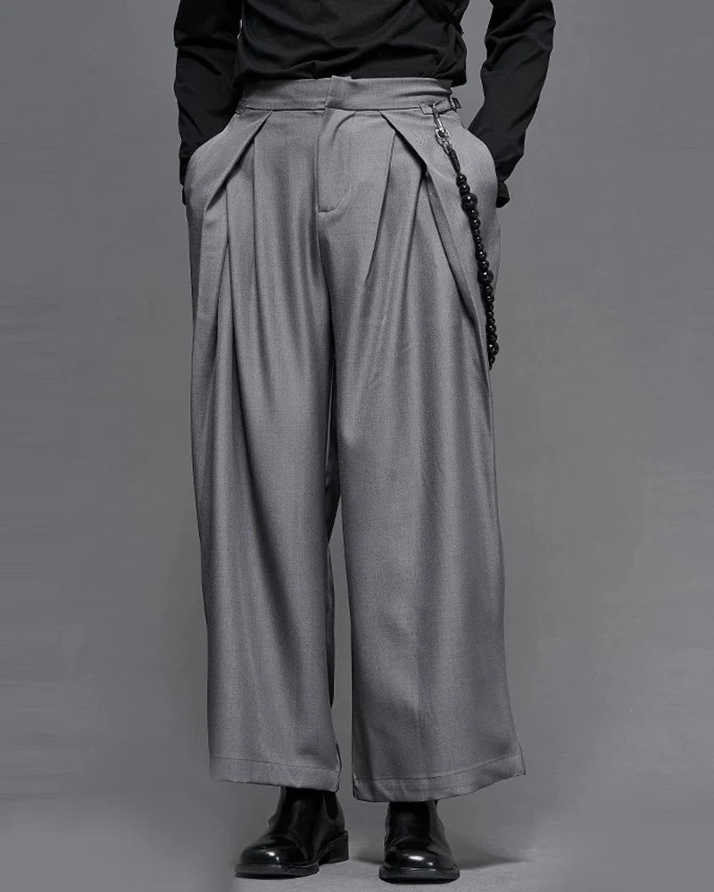 Modern Japanese Vintage Wide-Cut Hakama Pants