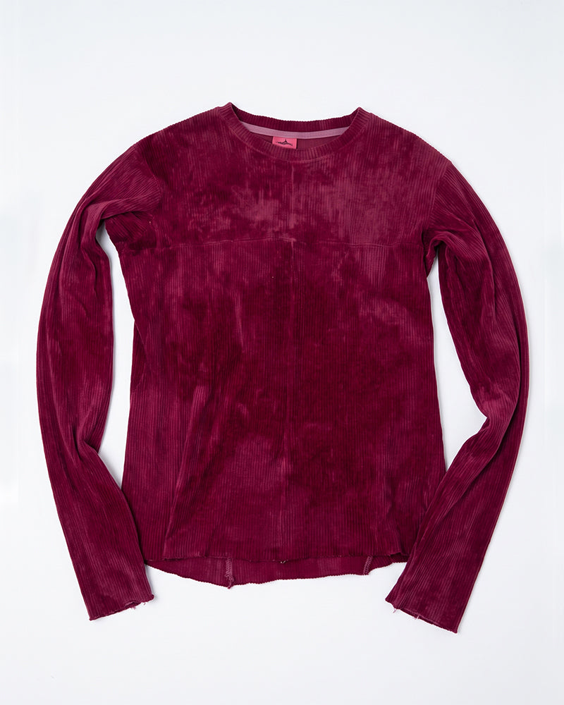 Post‑Apocalyptic Distressed Washed Thumbhole Long Sleeve Tee