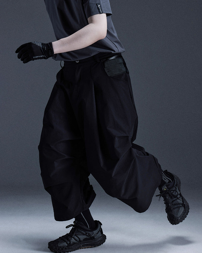 Molle-System Crinkled Water-Repellent Tactical Balloon Pants