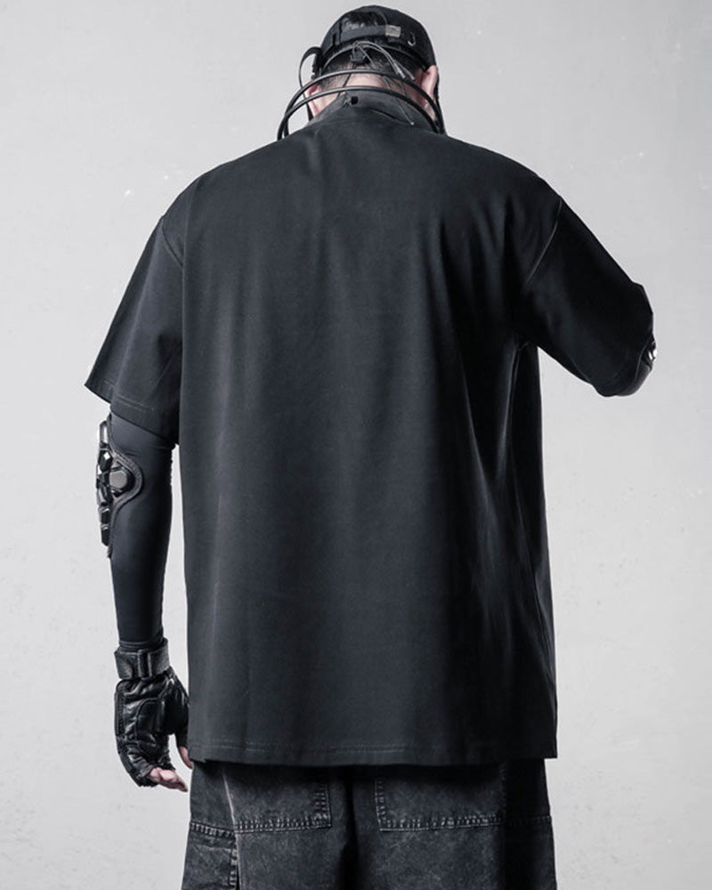 Techwear Utility Patch Pocket Layered T-Shirt