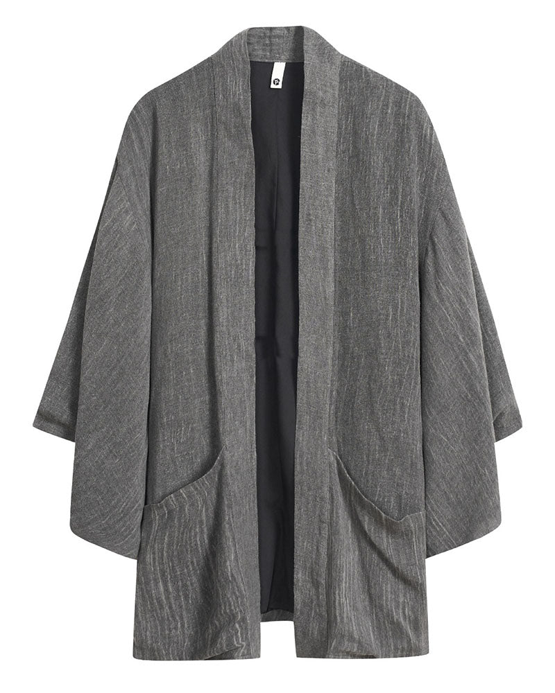 Japanese Cotton-linen Kimono Jacket