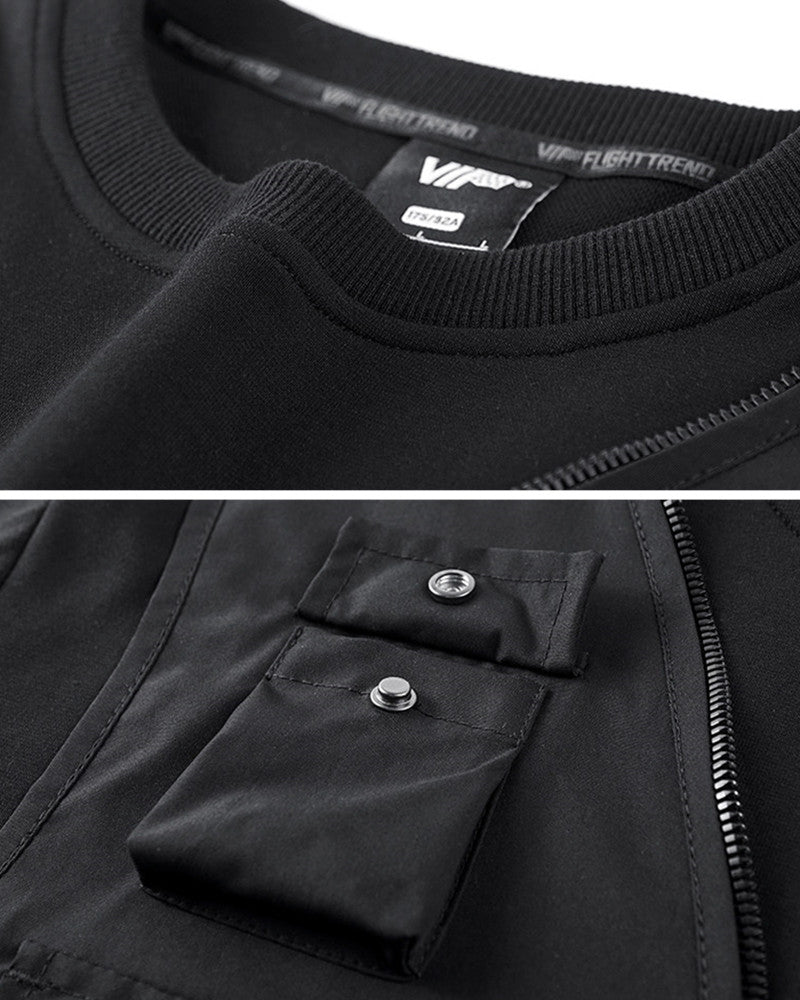 Techwear Fake Two Vest Tactical Sweatshirt