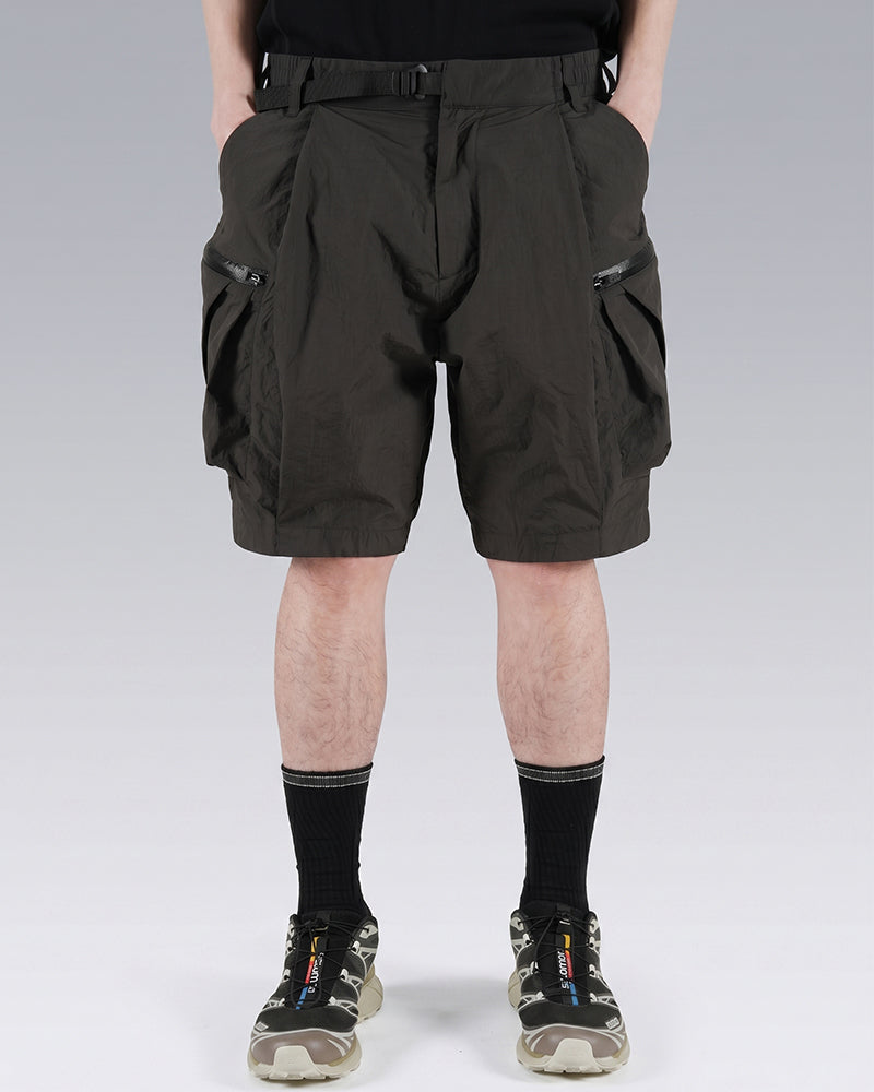 Metallic Honeycomb-Pocket Quick-Dry Water-Repellent Shorts