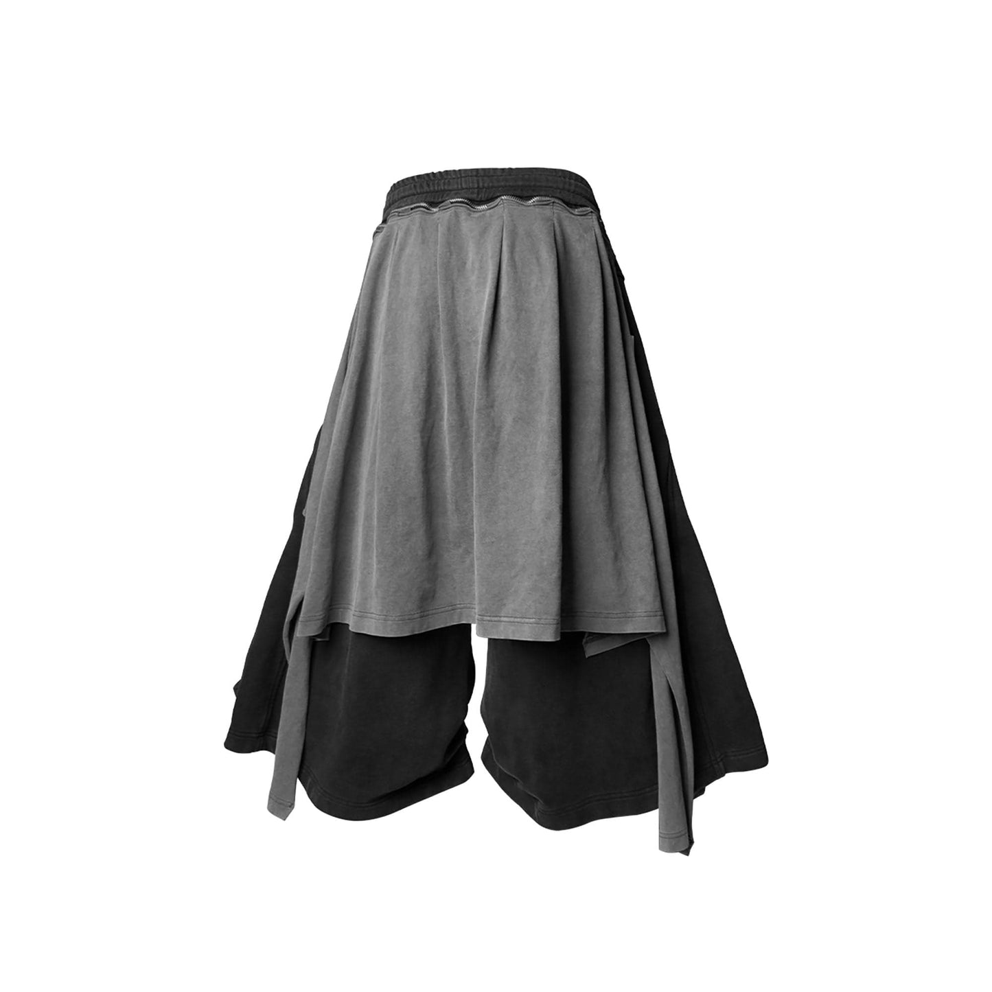 Detachable Drape Multi-Pocket Drawstring Shorts