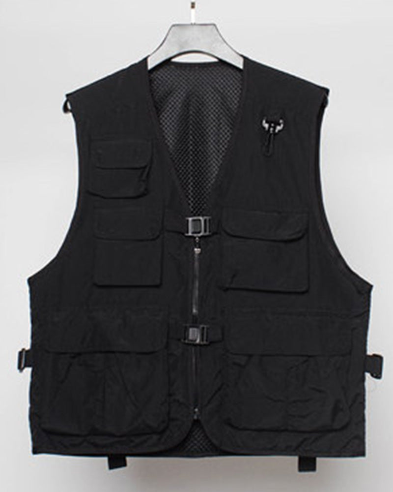 Techwear Mesh Lined Multi-Pocket Tactical Vest