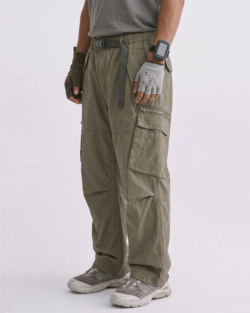 Zippered Multi‑Pocket Cargo Pants