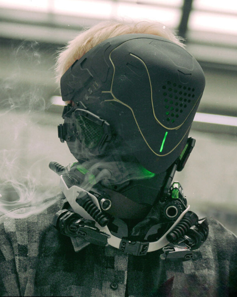 Futuristic Cyberpunk Helmet