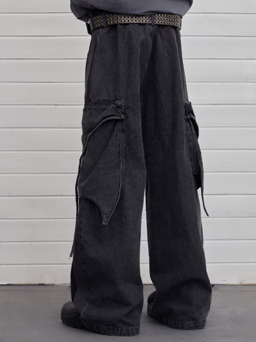 Multi-Layered Stripes Deconstructed Jeans