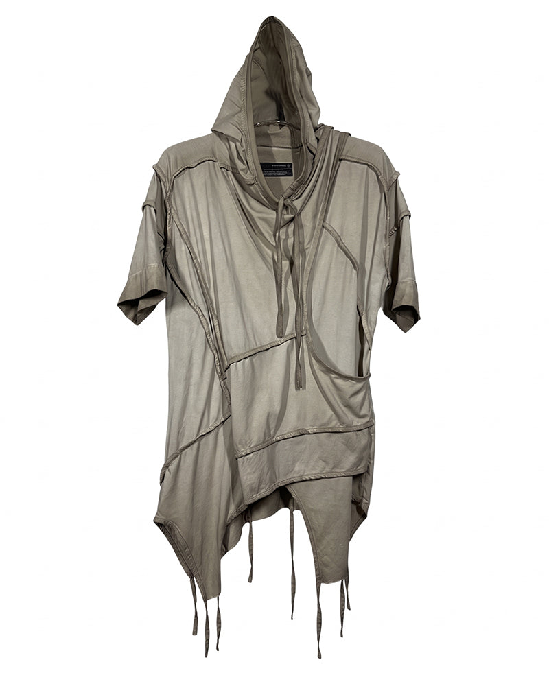 Post‑Apocalyptic Hooded Short‑Sleeve T‑Shirt