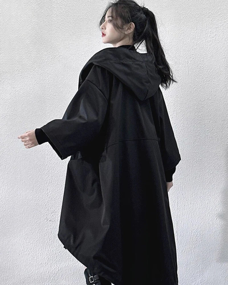 Techwear Fake Two-piece Mid-sleeve Unisex Coat
