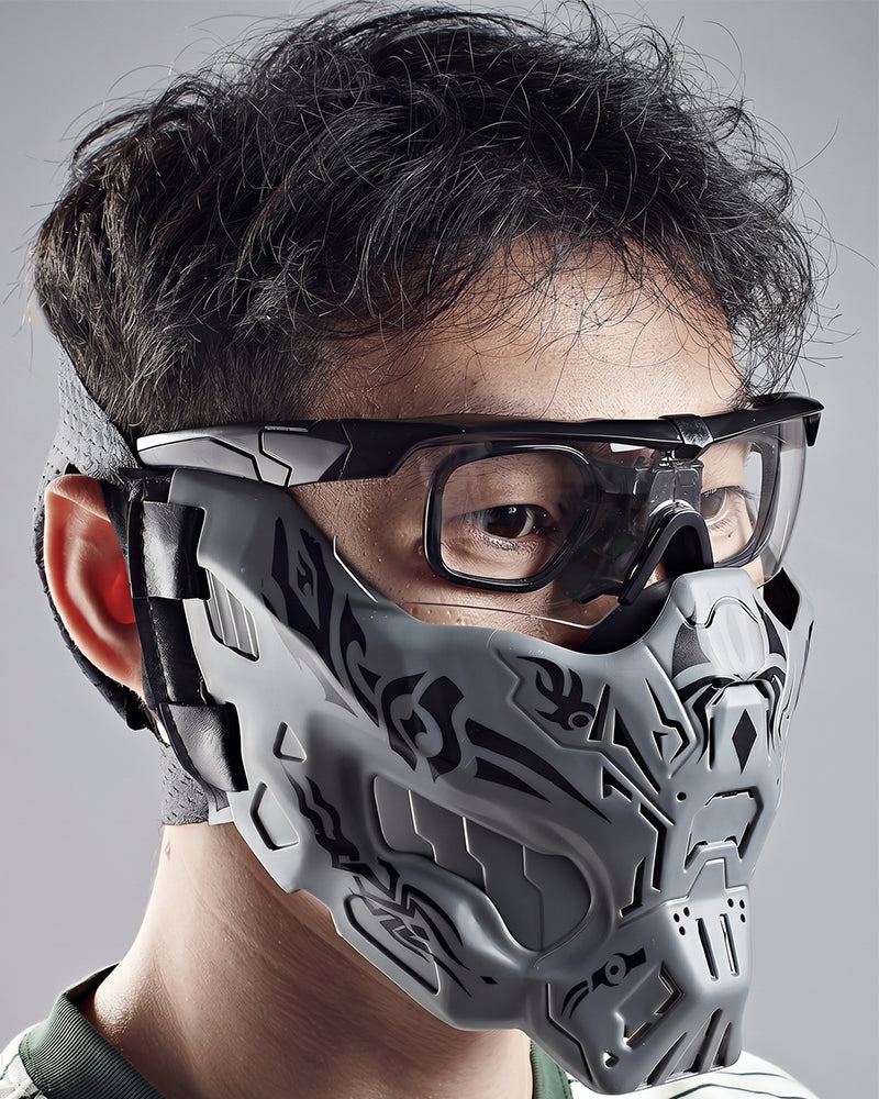 Cyberpunk Tactical Half-Face Mask