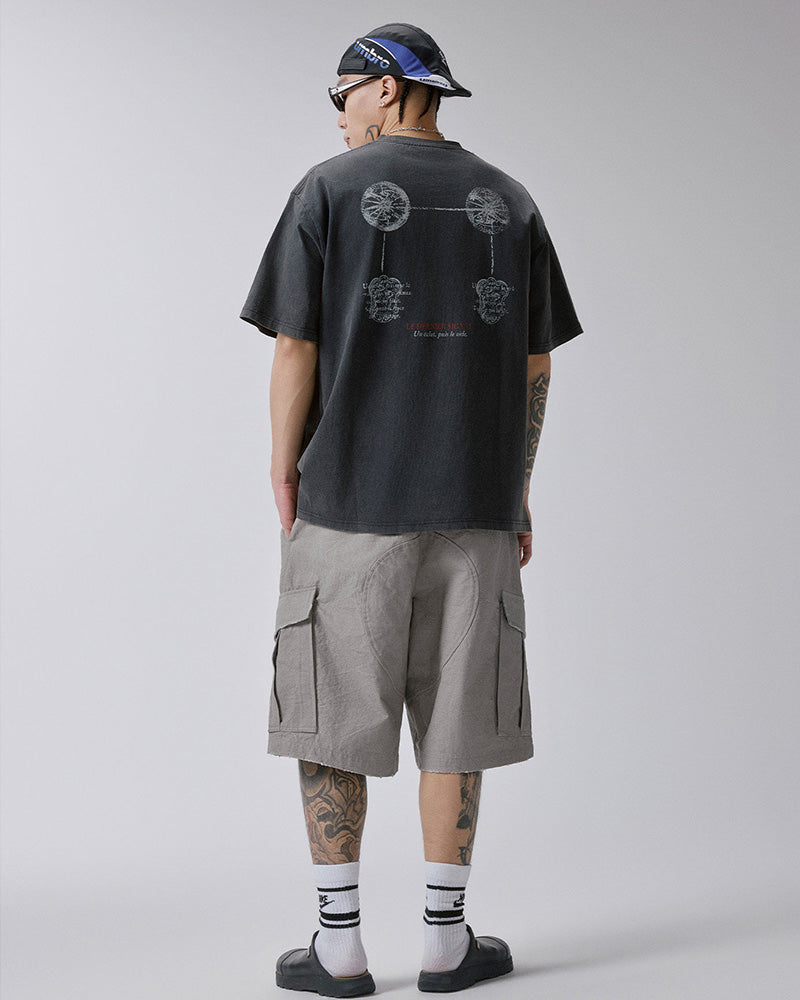 Zipper Pocket Utility Shorts