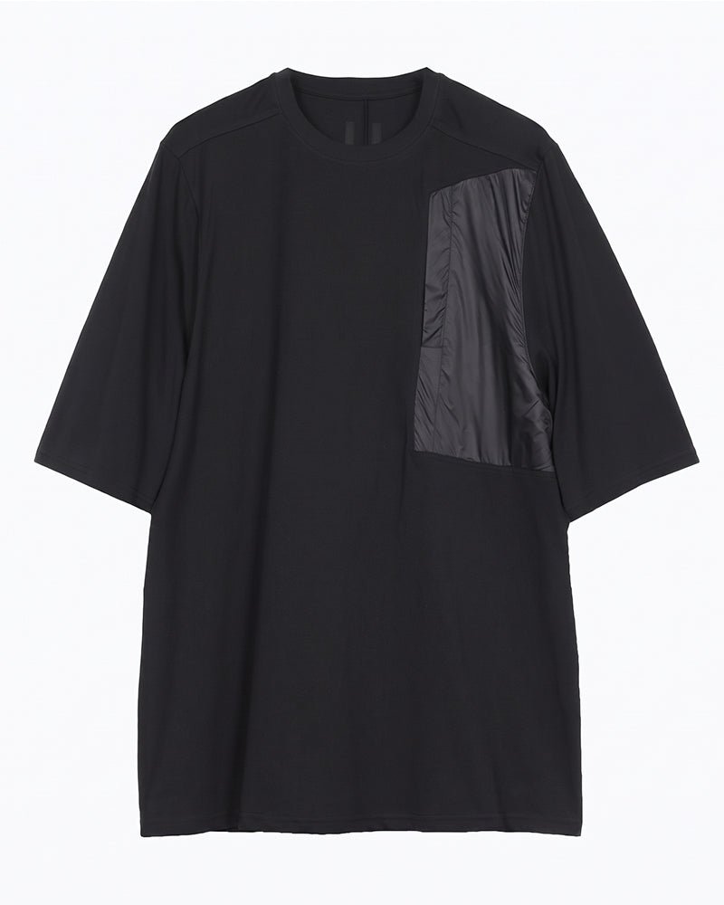 Post‑Apocalyptic Contrast Spliced‑Pocket Short‑Sleeve T‑Shirt