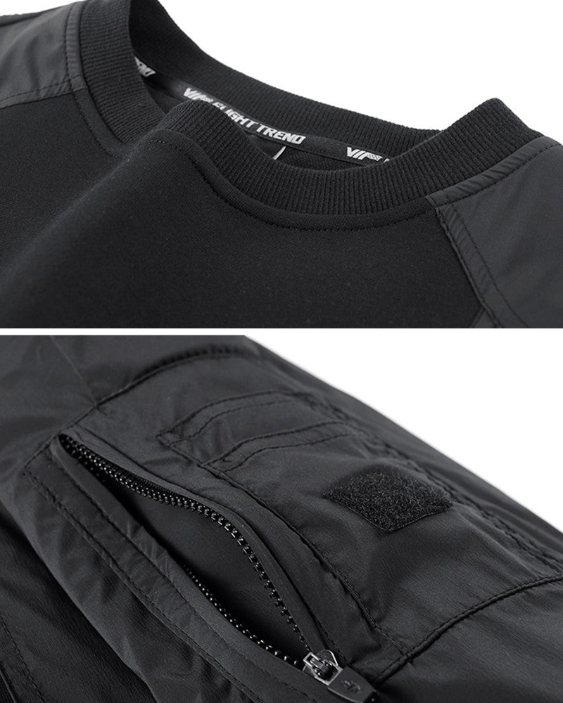 Cyberpunk Fake Two Piece Crewneck Sweatshirt