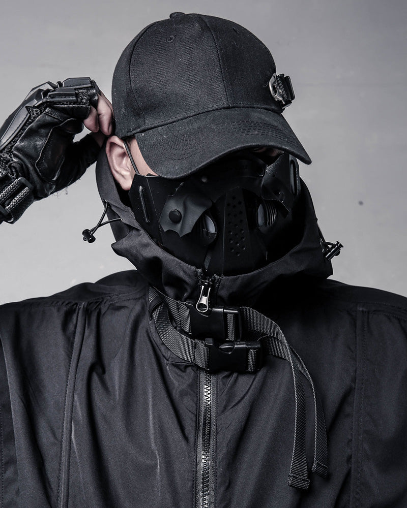 Techwear Hooded Sleeveless Cargo Vest