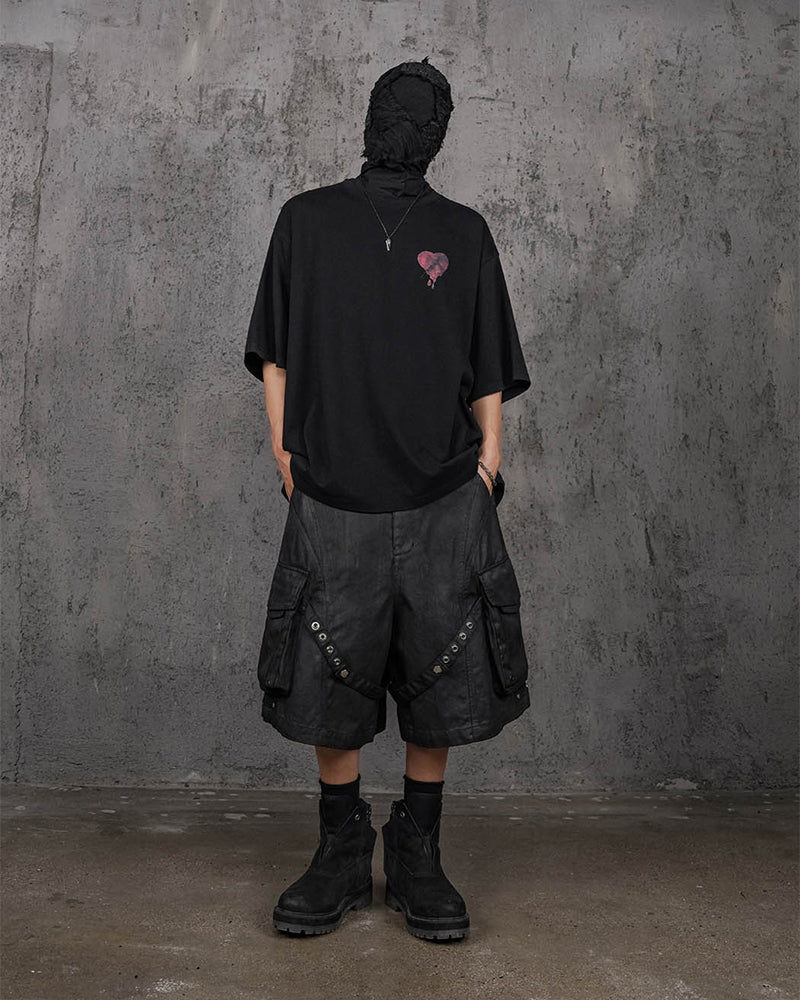 Bandaged Waxed Shorts