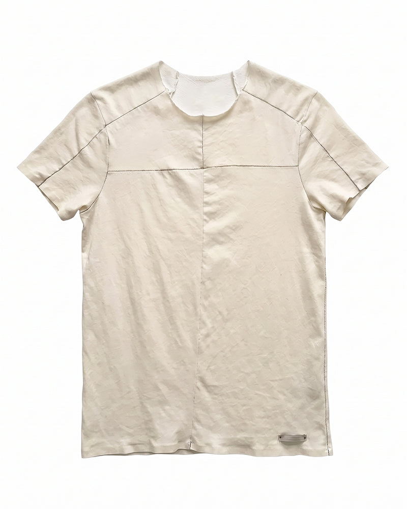 Post-Apocalyptic Paneled Raw Stitch Short Sleeve Tee