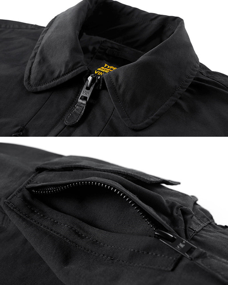 Tactical Lapel Techwear Bomber Jacket