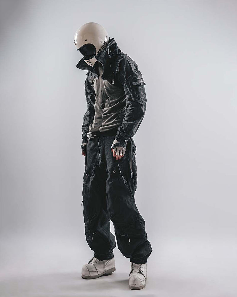 Washed 3D-Panel Cuffed Wasteland Cargo Pants