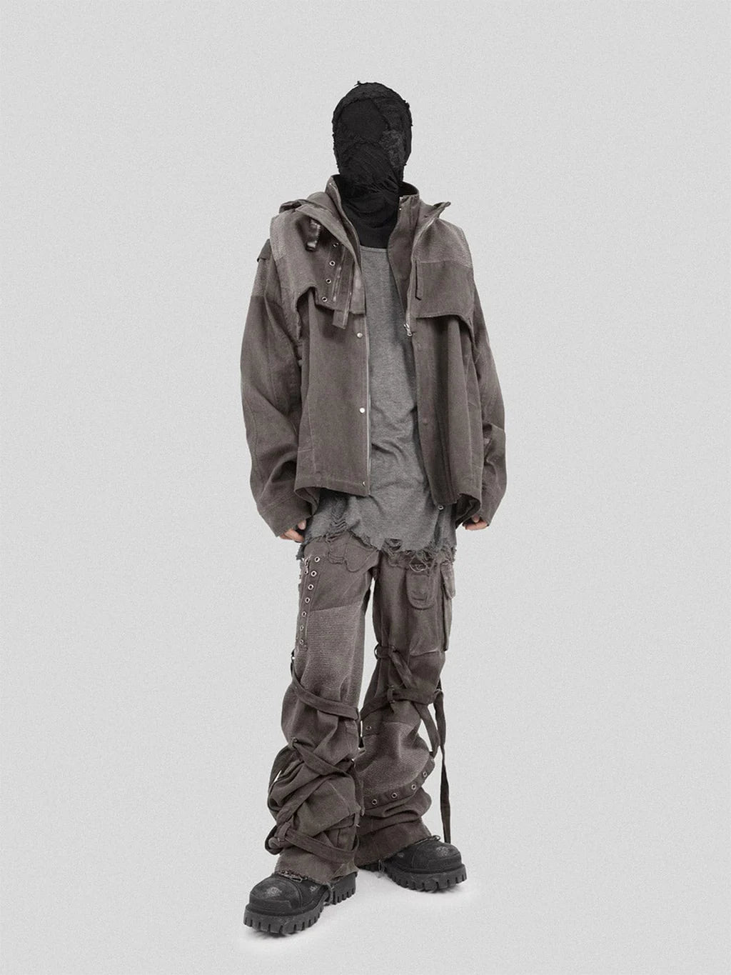 Scavenger Heavyduty Multi-Pockets Striped Cargo