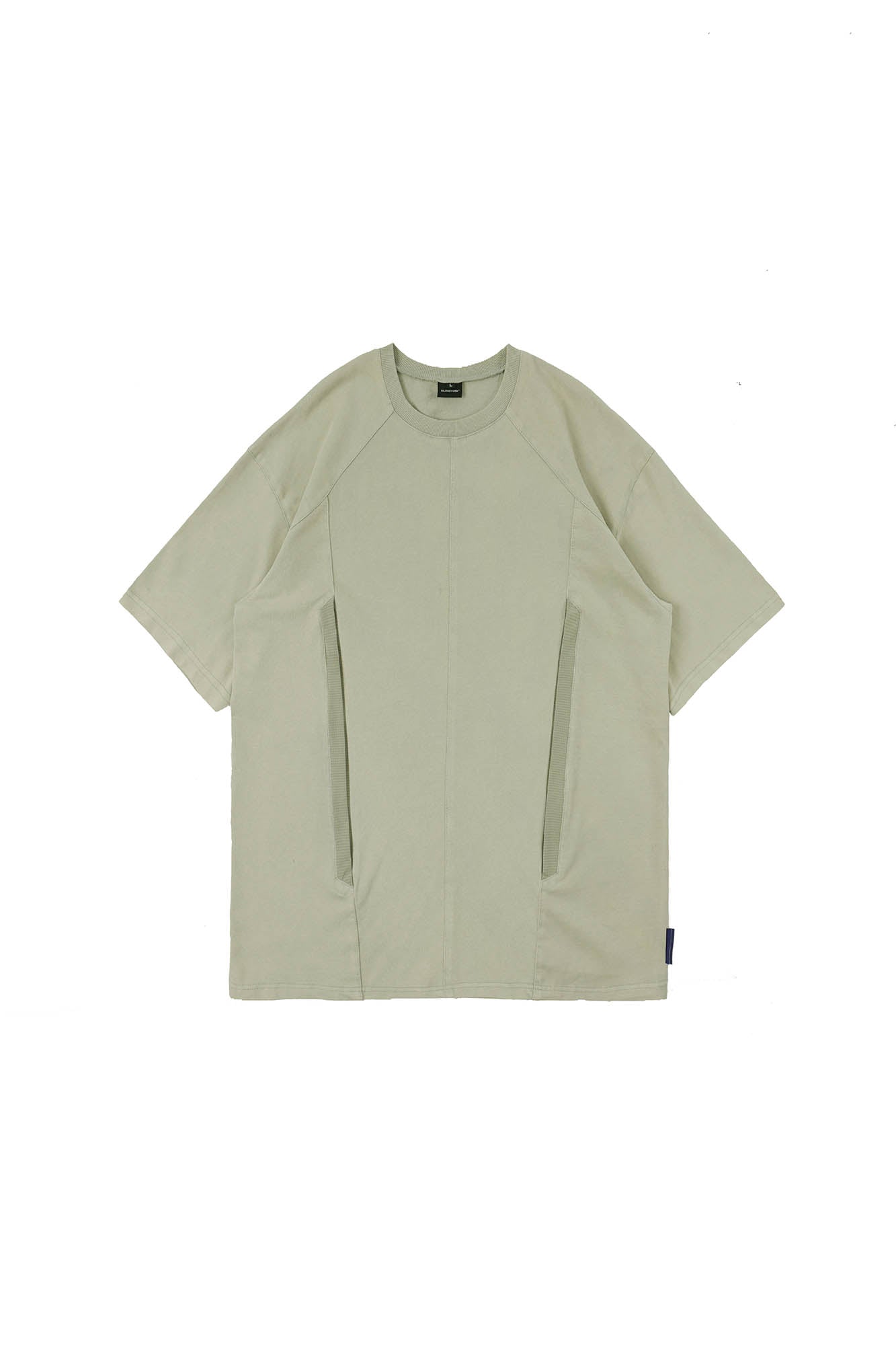 Washed Paneled Side Pocket T-Shirt